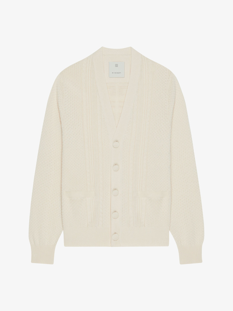 4G CABLE-KNIT CARDIGAN 1