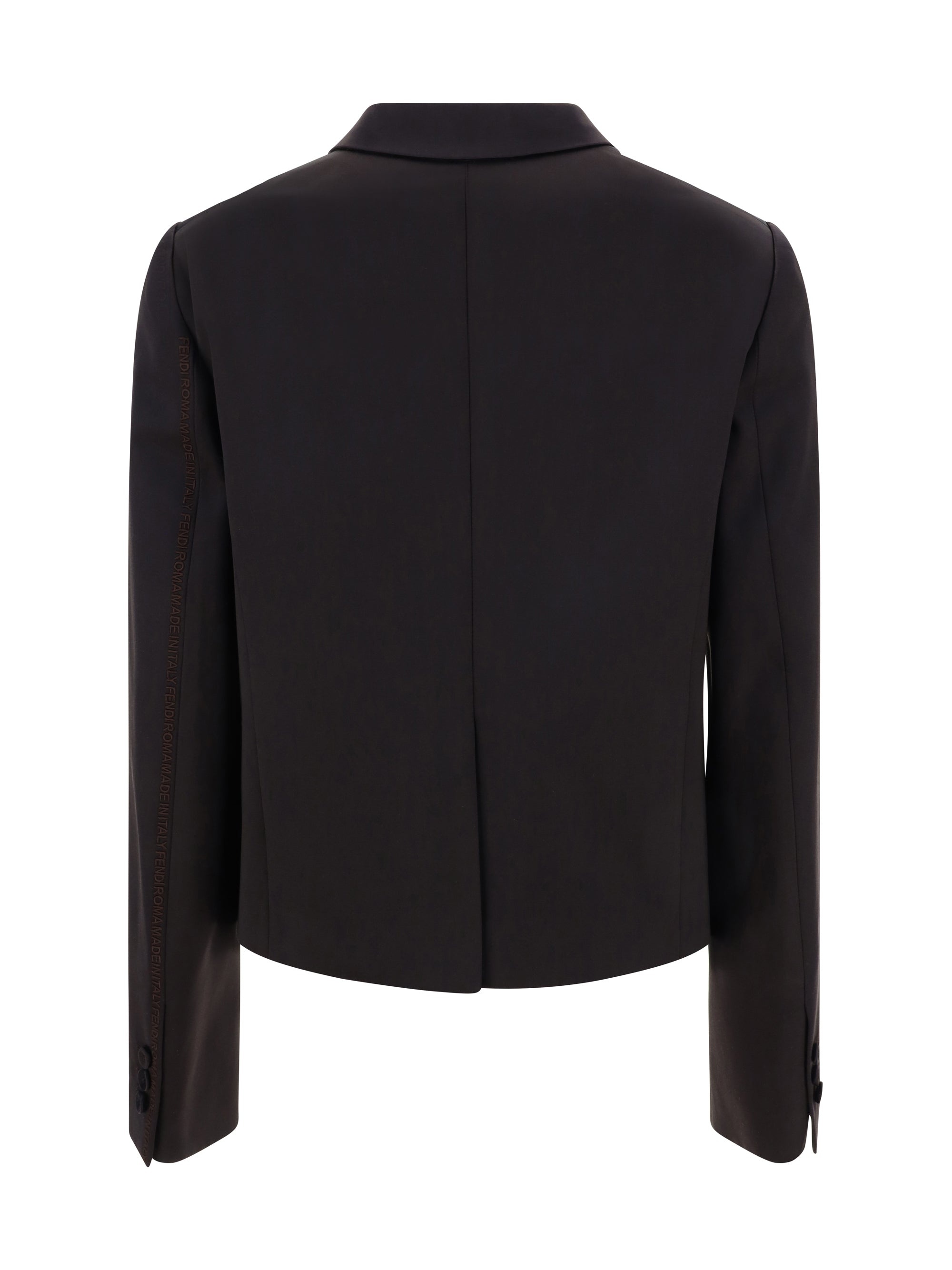 アウターその他 FENDI Woman Blazer Black FJ7419AM3Q F0TU7 FENDI double-breasted Draped Blazer | Black | FARFETCH