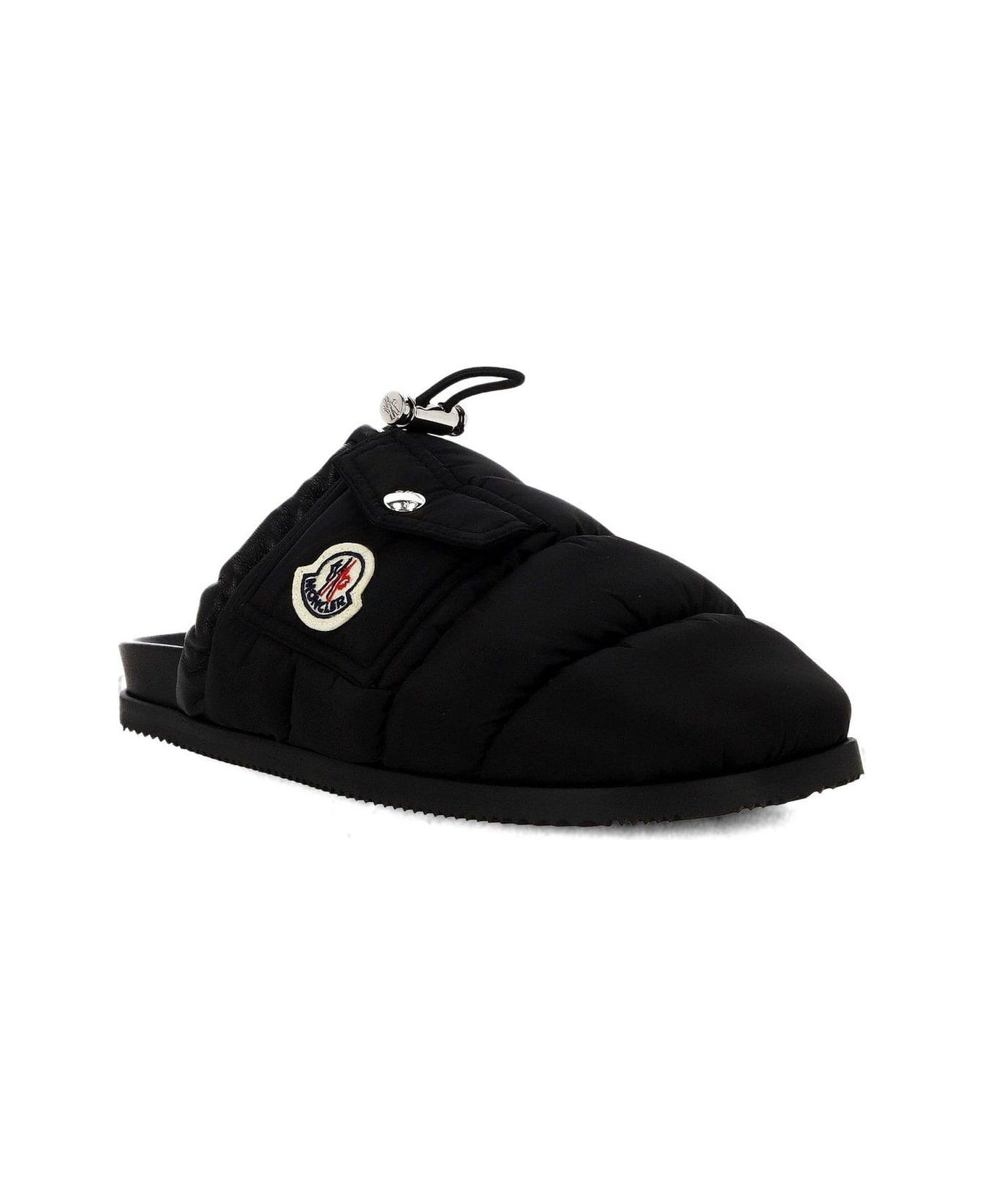 Logo Patch Padded Slippers - 2