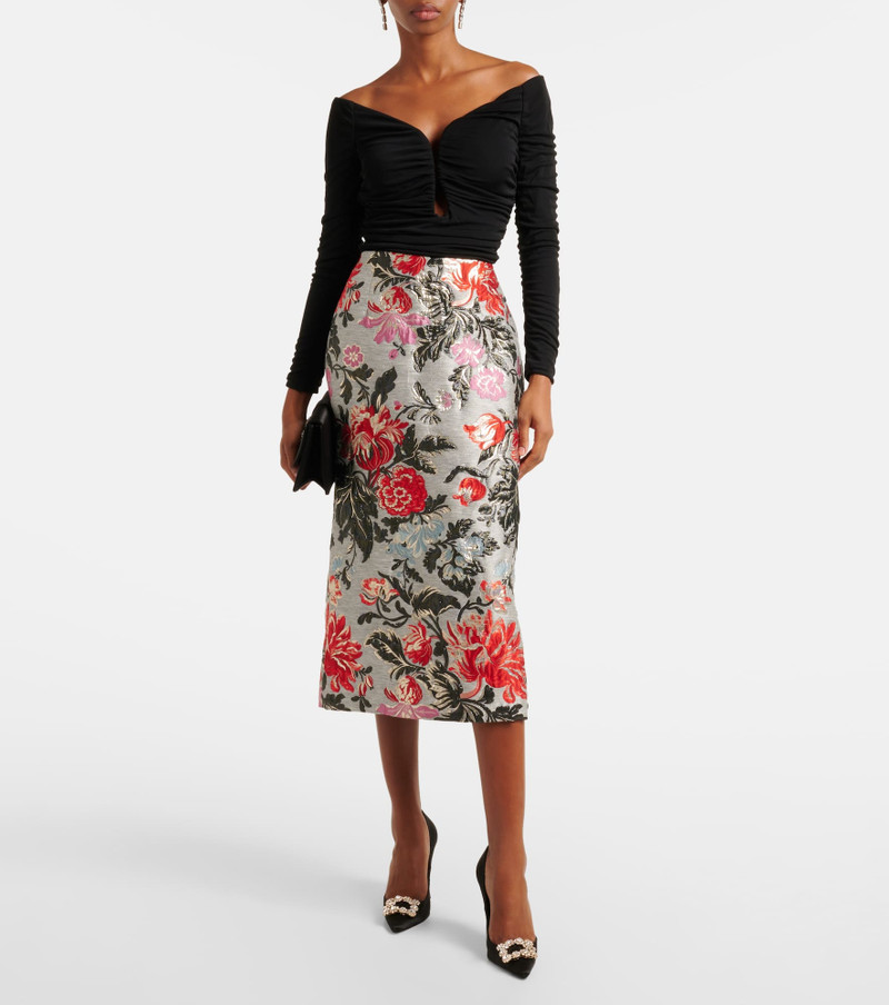 CAROLINA HERRERA Off-shoulder ruched jersey top outlook