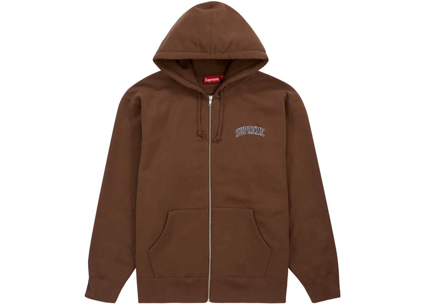 Supreme Doughboy Zip Up Hooded Sweatshirt Brown - 1