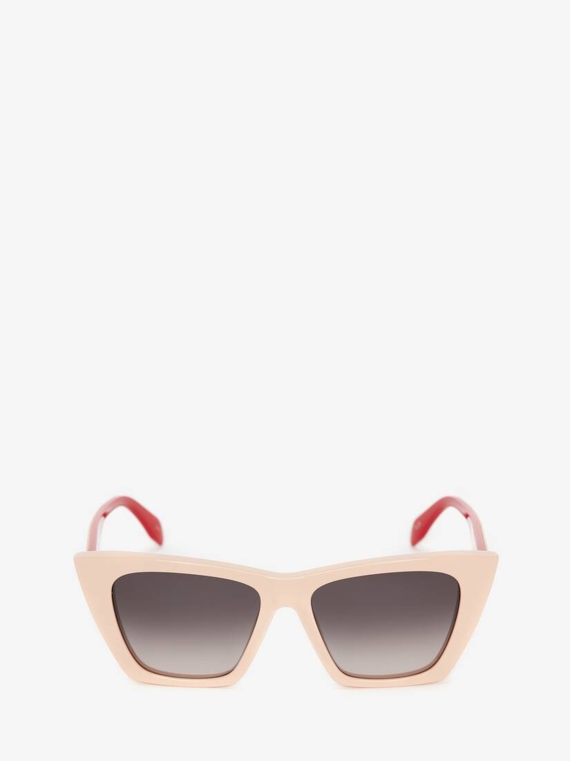 Selvedge Cat-eye Sunglasses in Pink - 1