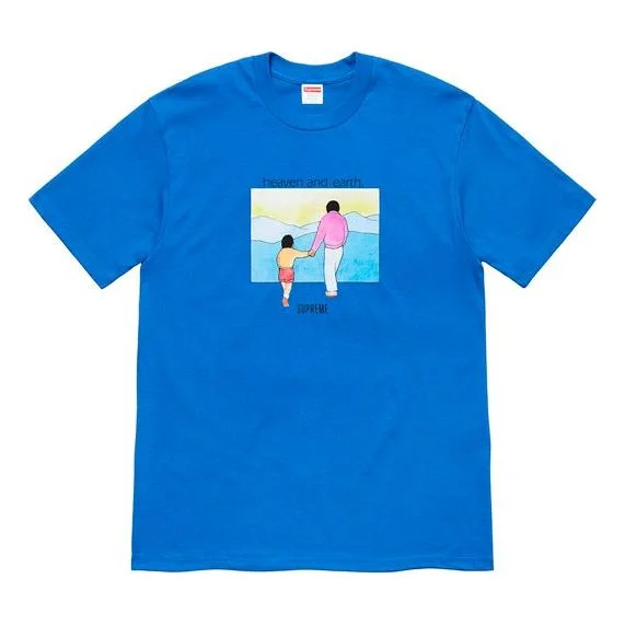 Supreme FW19 Week 1 Heaven and Earth Slate Tee SUP-FW19-197 - 1