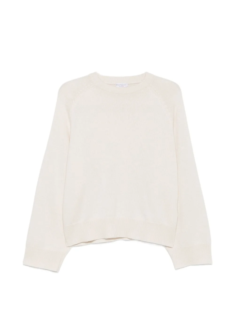 raglan-sleeve ribbed-trim sweater - 1