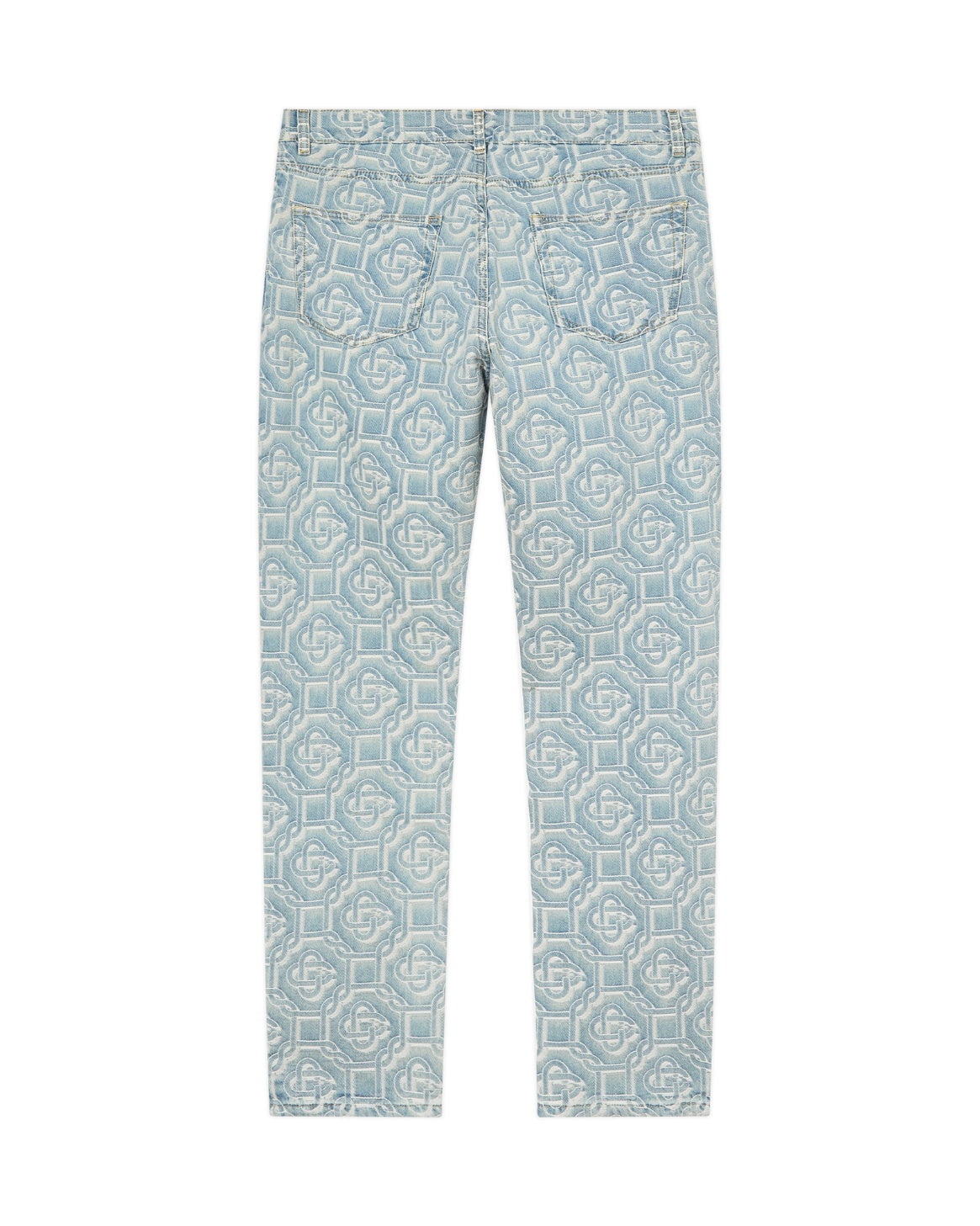 Monogram Bleached Denim Trousers - 2