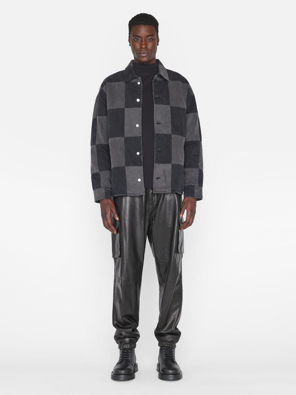Monochrome Denim Jacket in Washed Noir - 2