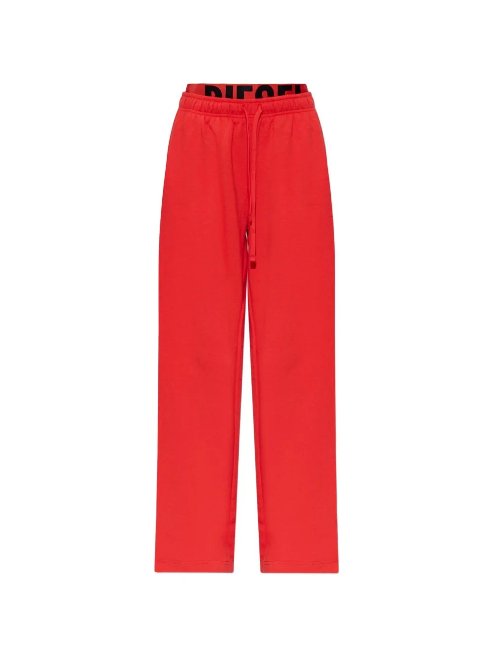 Leslie-D-pop logo-waistband drawstring track pants - 1
