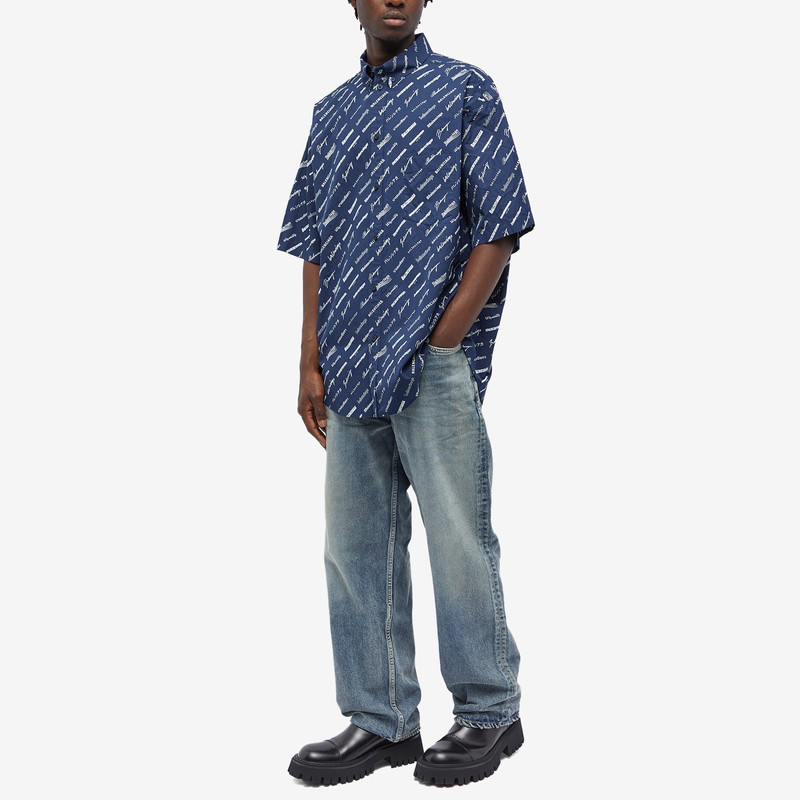 BALENCIAGA Balenciaga Logo Short Sleeve Shirt outlook
