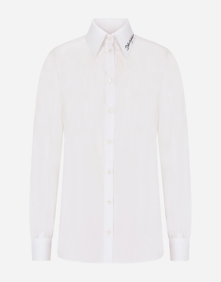 Embroidered poplin shirt - 3