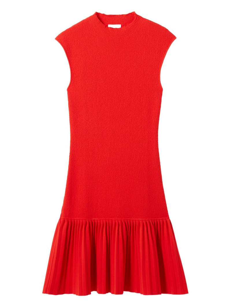 pleated mini dress 1