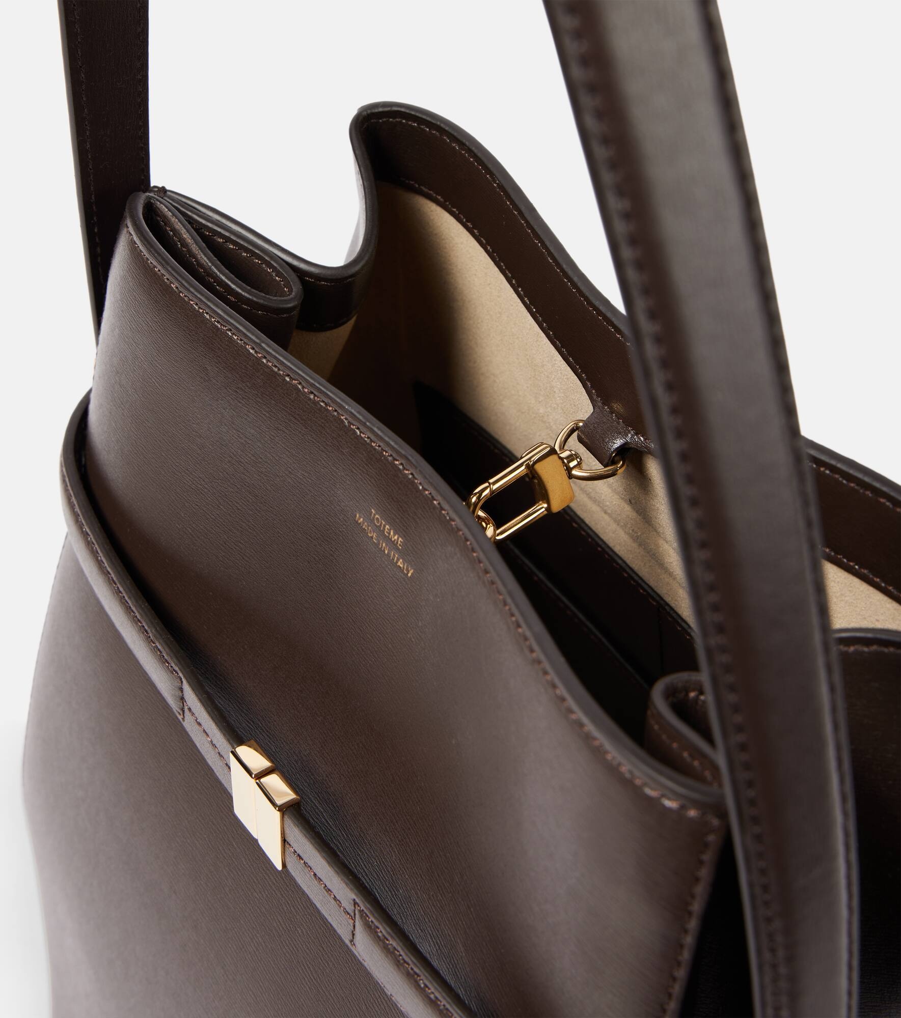 Leather bucket bag - 3