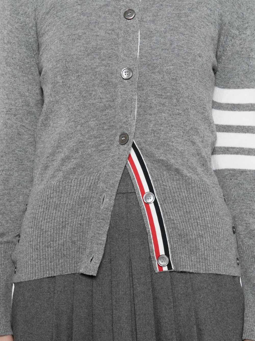 4-bar stripe cardigan - 5