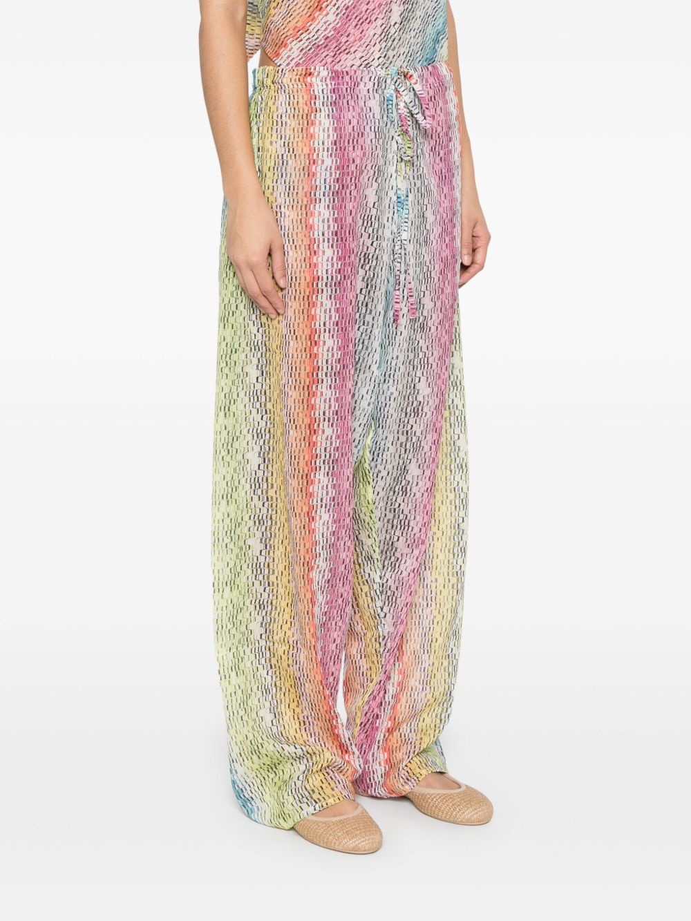 microwave-print trousers - 3