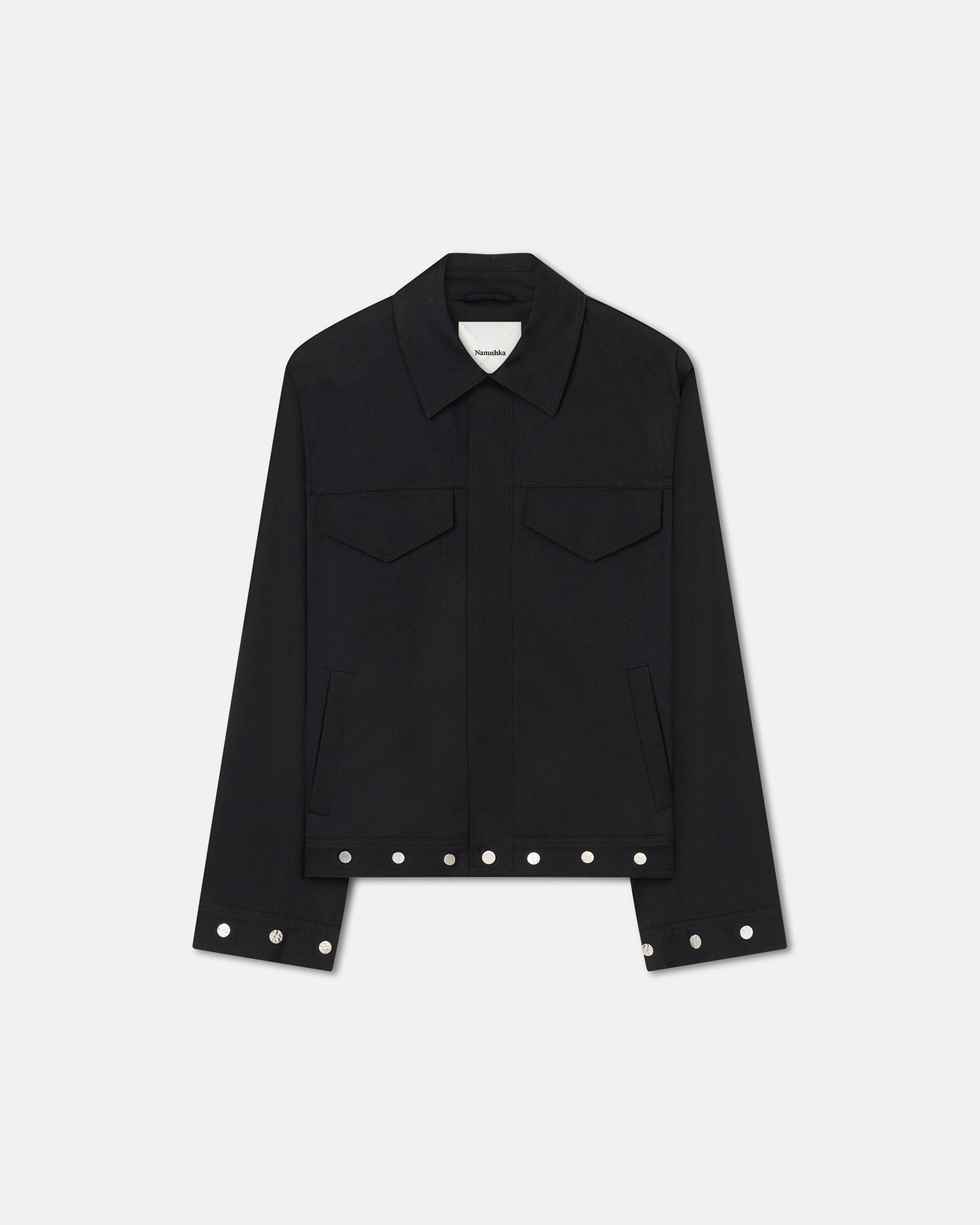 Studded Calvary-Twill Jacket - 1