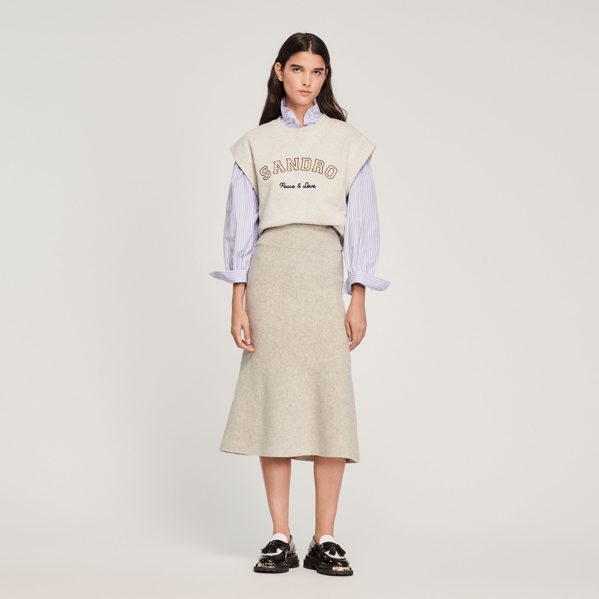 Long flared skirt - 5