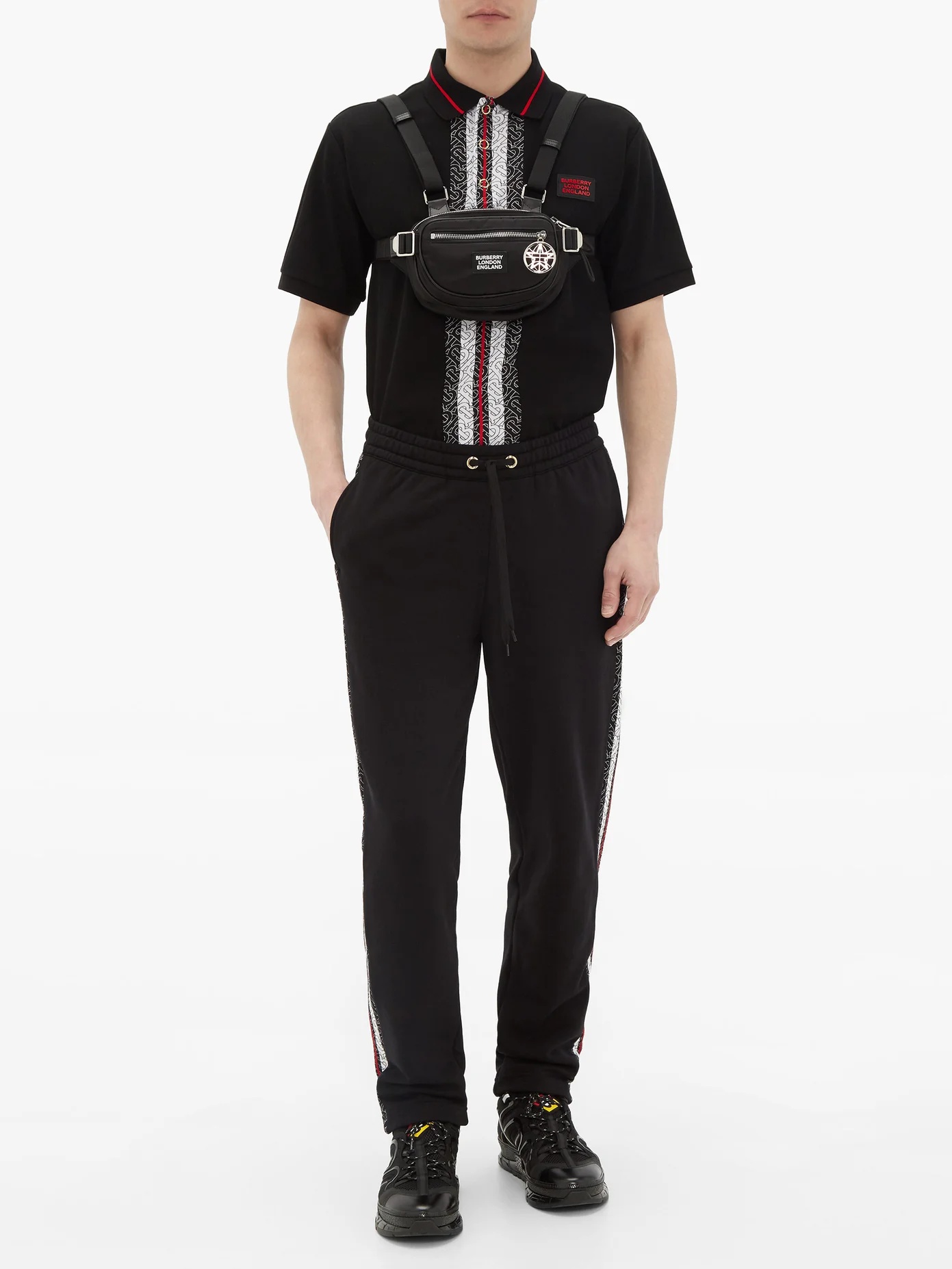 Arnold side-striped cotton track pants - 2