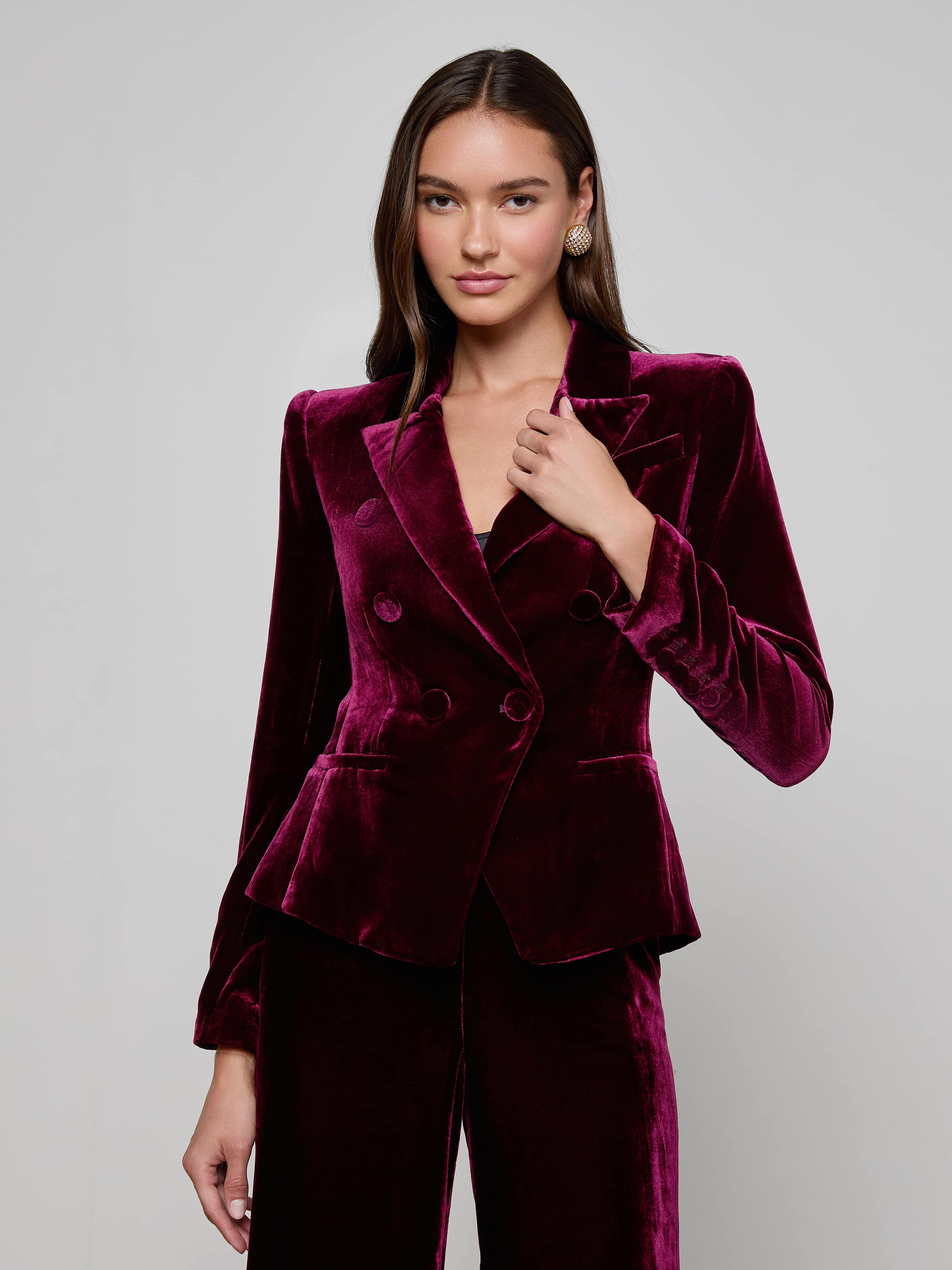 Marie Velvet Blazer - 2