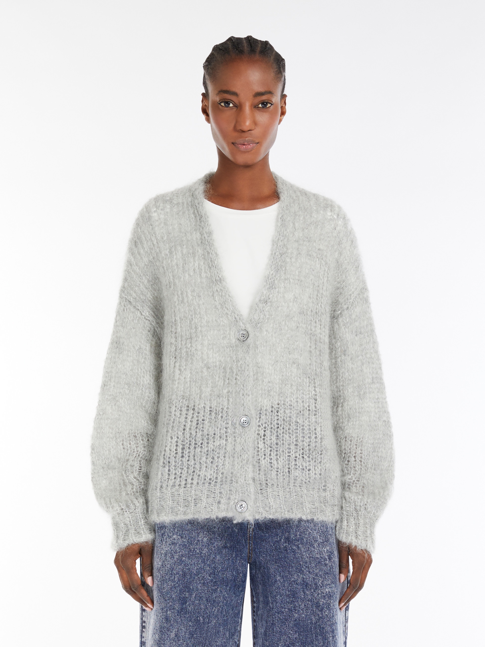 PONTIAC Mohair yarn cardigan - 3