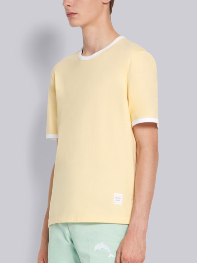 Thom Browne Yellow Medium Weight Jersey Ringer Teee outlook