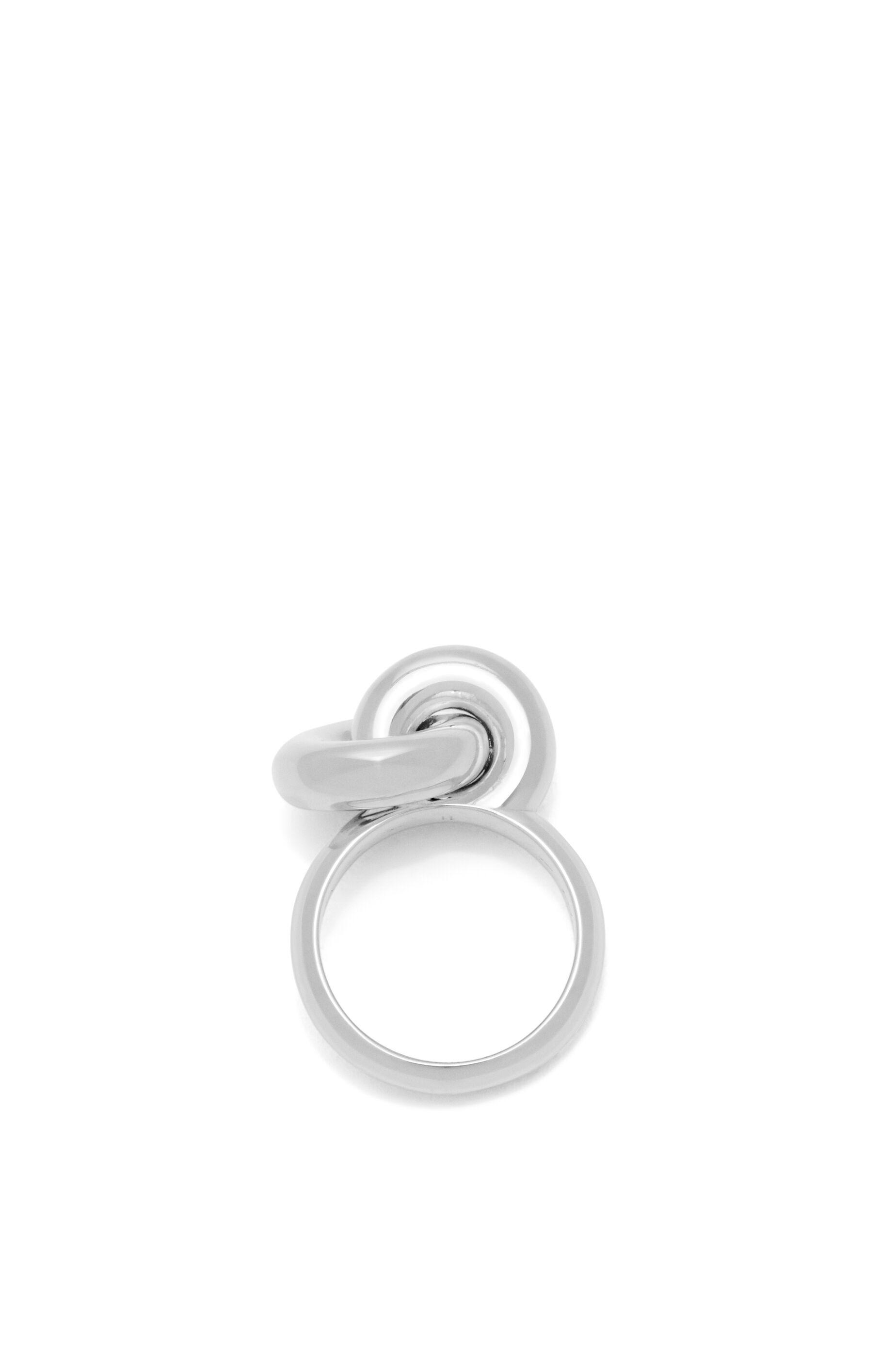 Donut link ring in sterling silver - 4