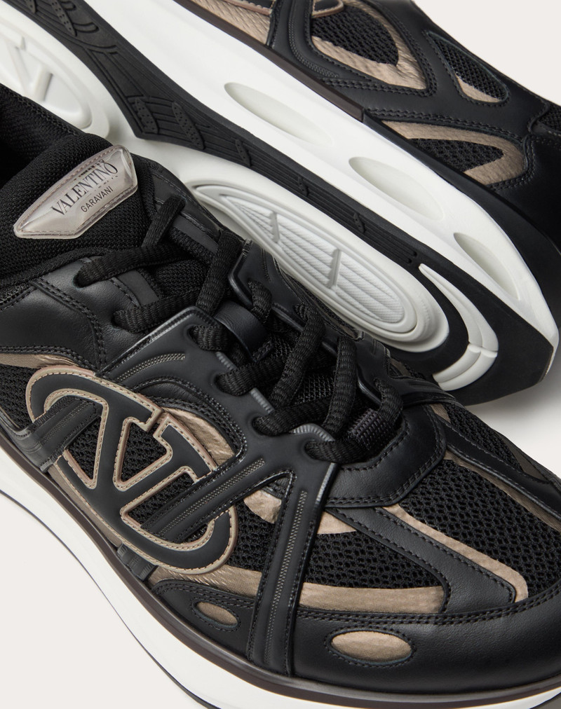 VLOGO EASYJOG LOW-TOP SNEAKER IN CALFSKIN AND FABRIC 5