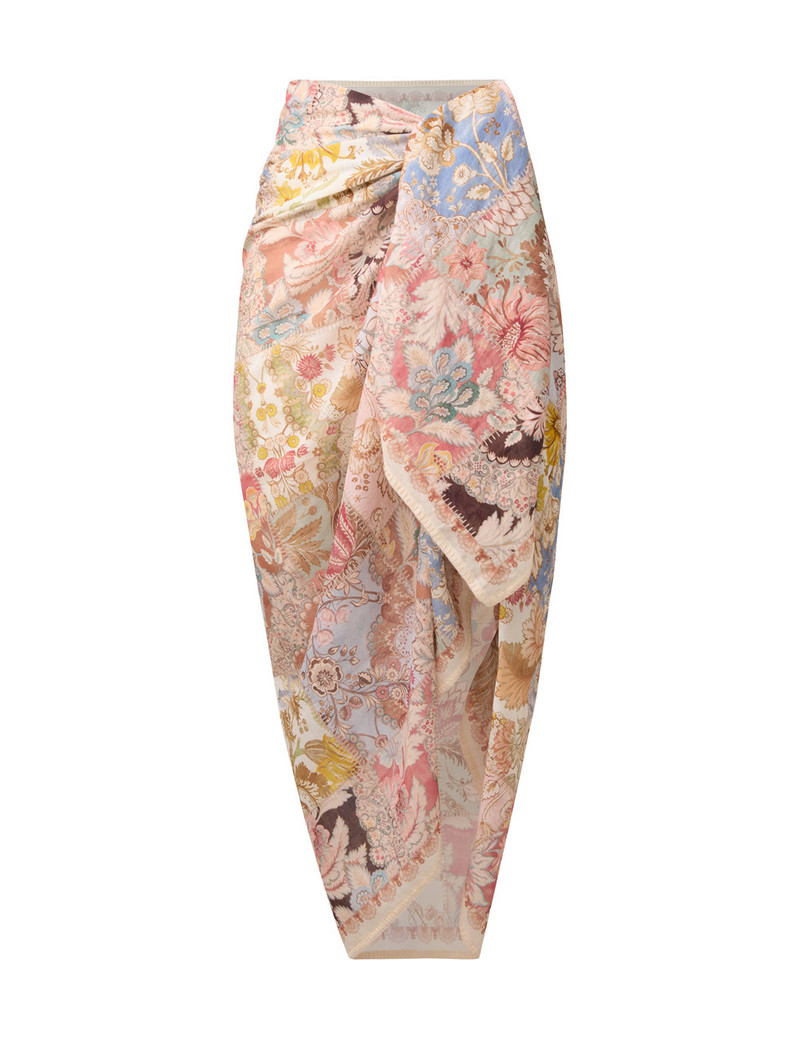 PRINTED COTTON PAREO 1
