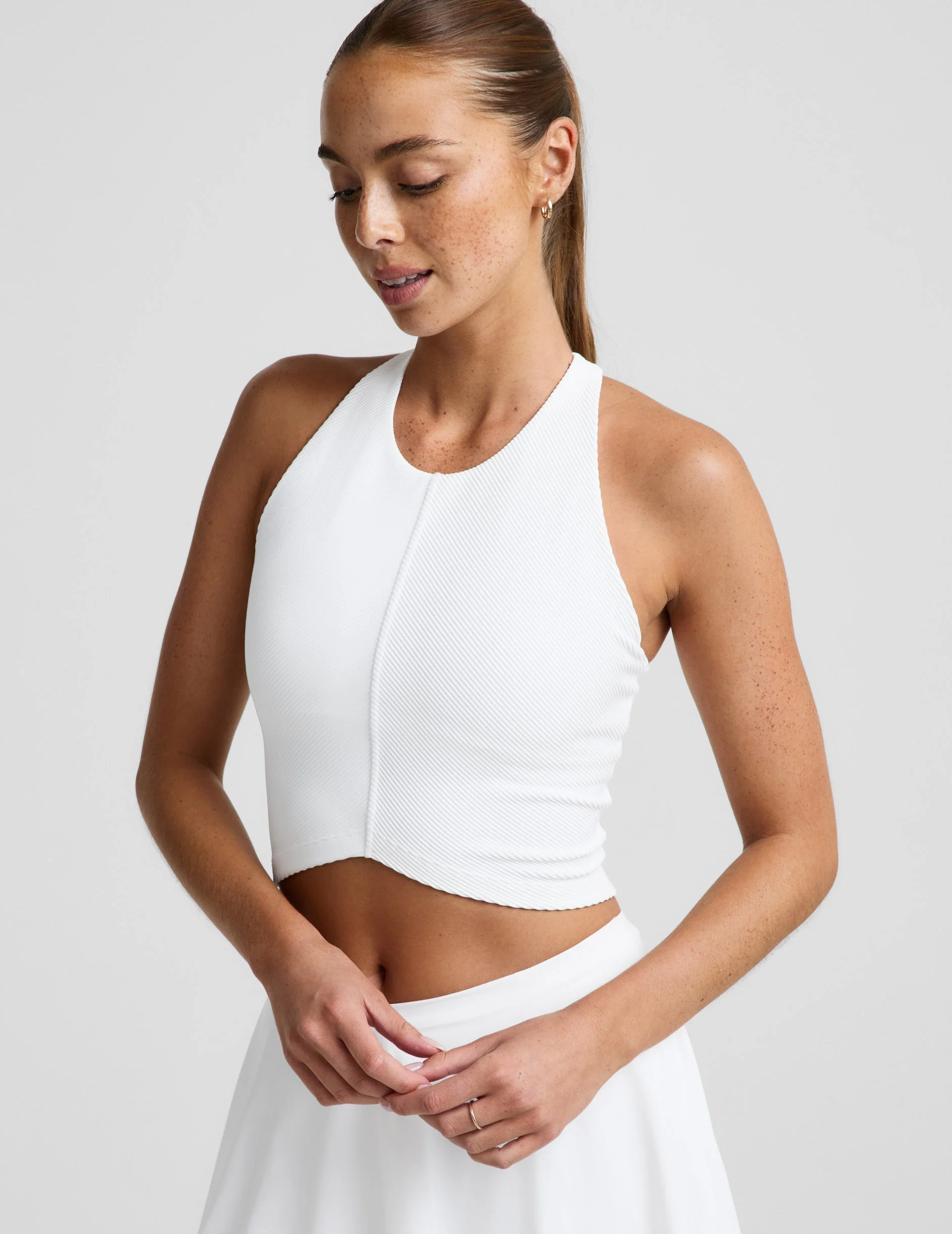 Impulse Ribbed High Neck Tank - 1