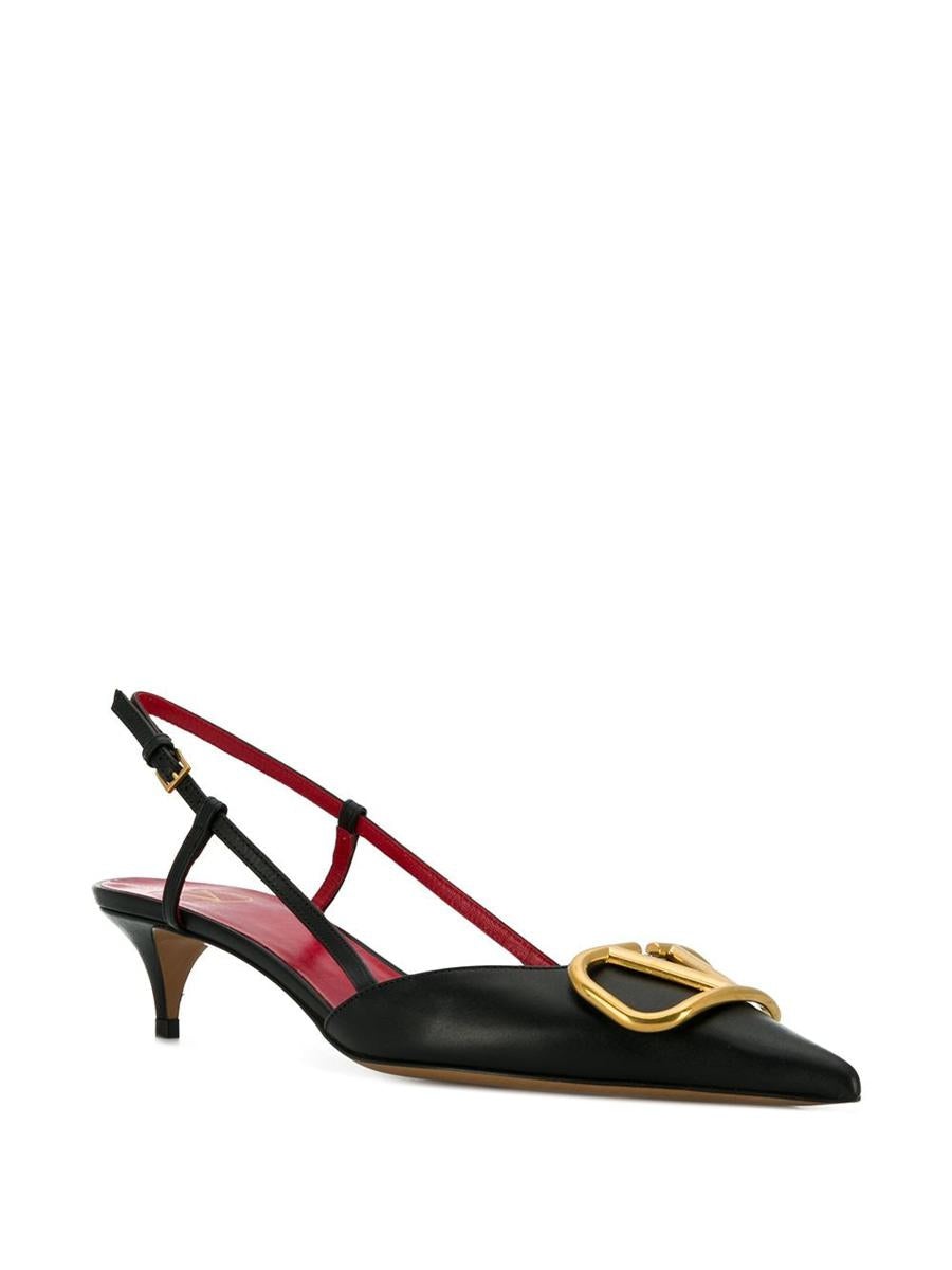 VALENTINO GARAVANI VLOGO SIGNATURE LEATHER PUMPS - 2