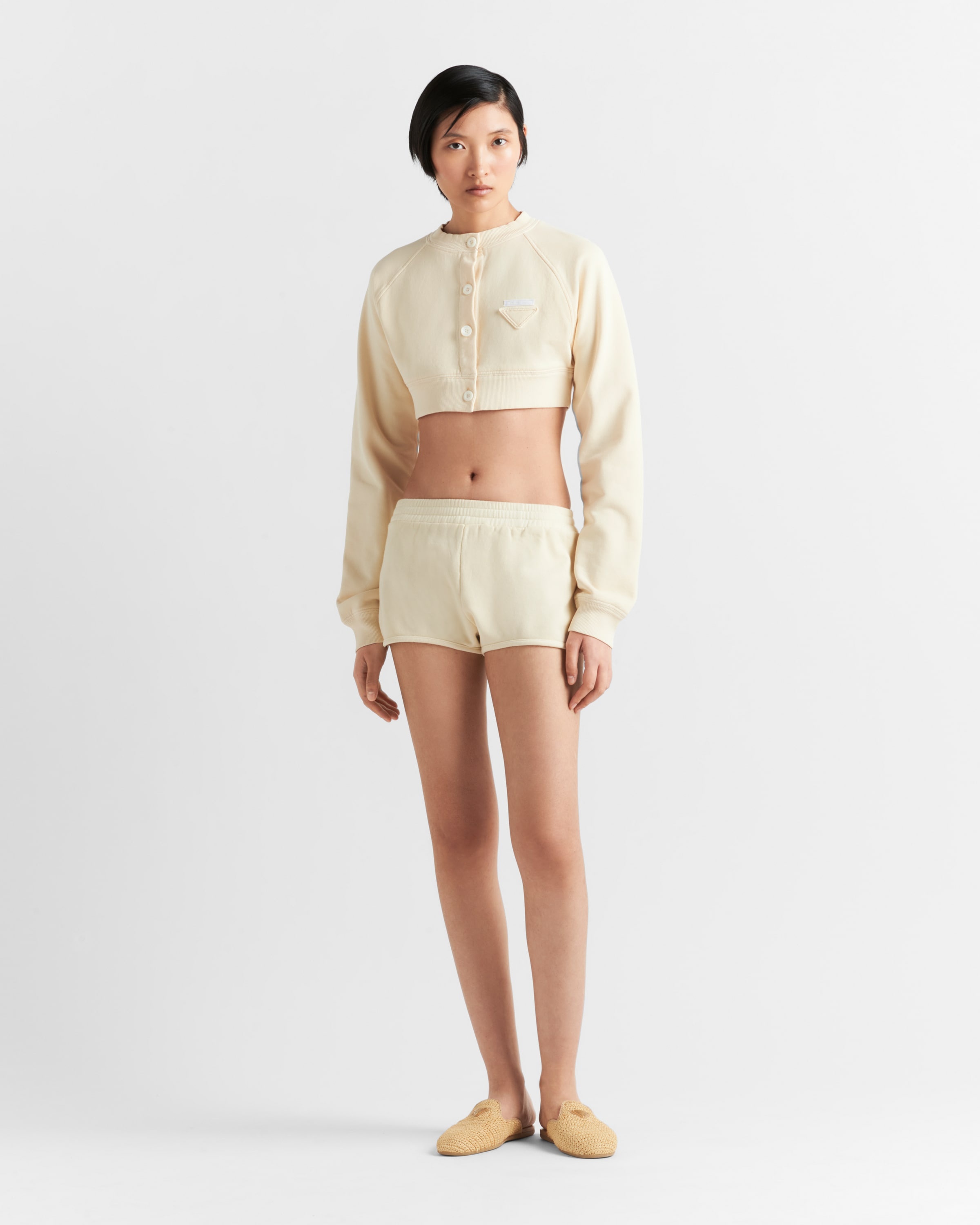 Cotton fleece shorts - 2