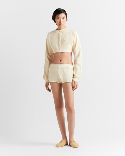 Prada Cotton fleece shorts outlook