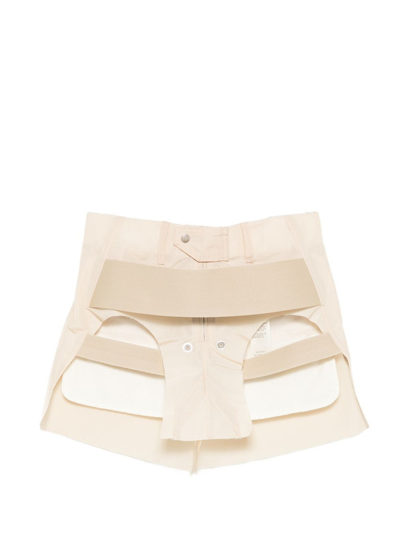 Temple cut-out layered-strap skirt 1