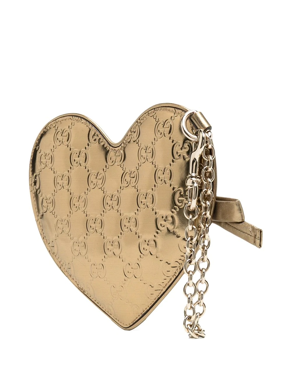 monogram heart clutch - 3