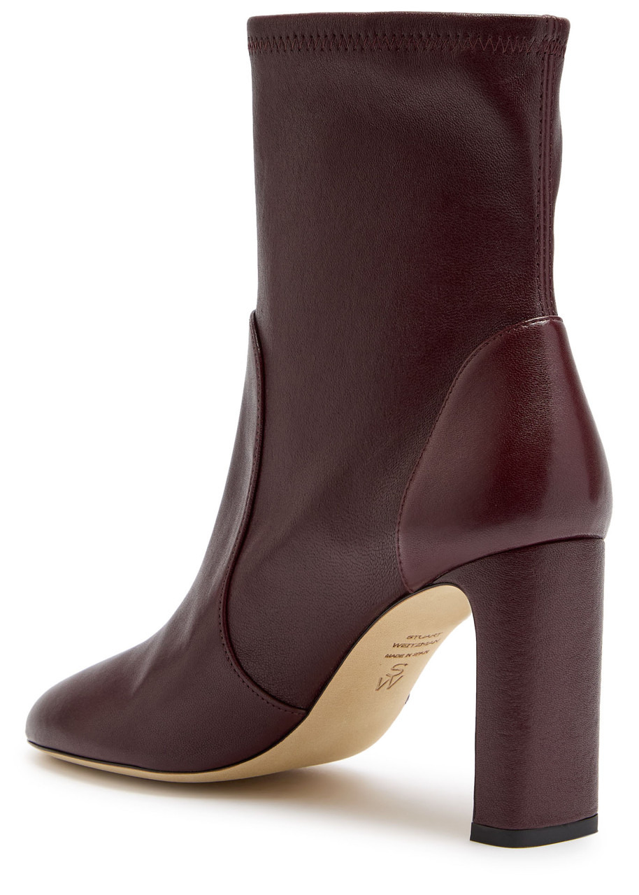 Stuart Weitzman Babette Bootie 85 Leather Ankle Boots - 2