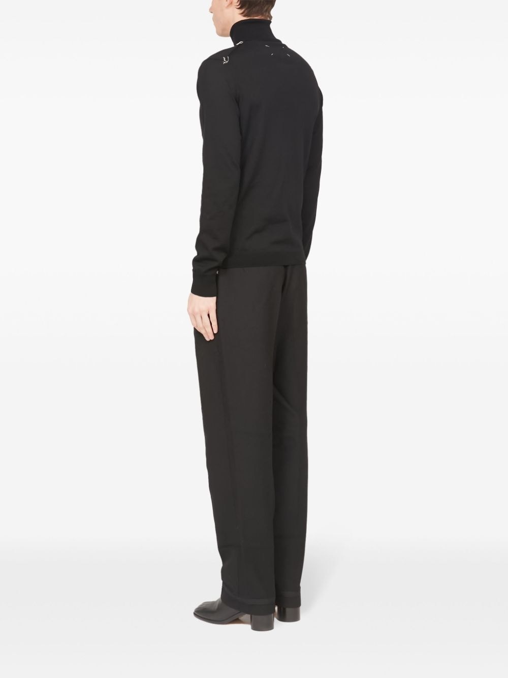 roll neck merino-wool jumper - 5