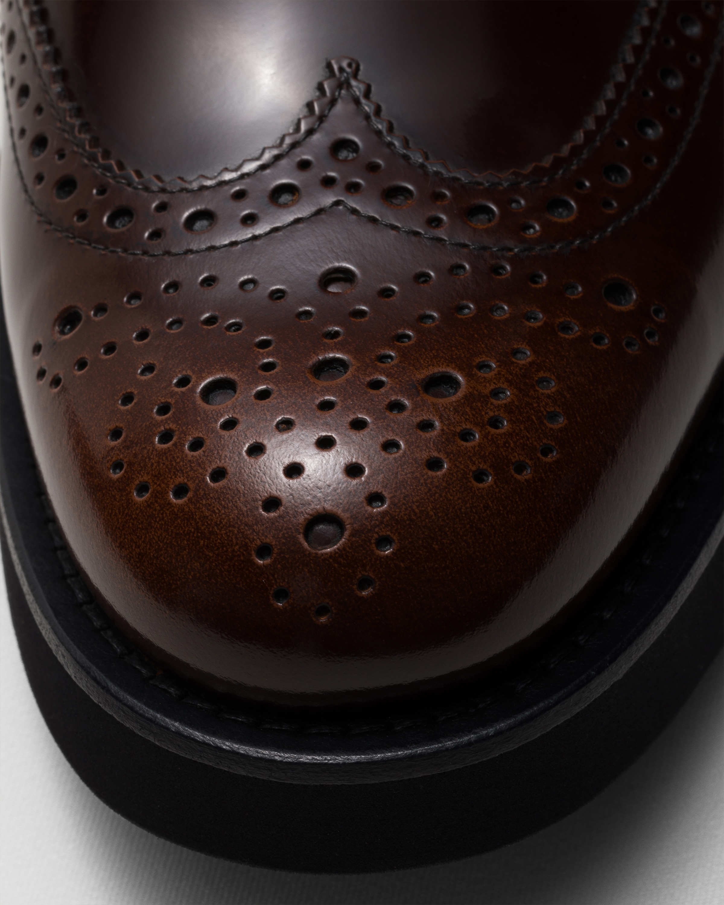Polished Fumé Oxford Brogue - 3