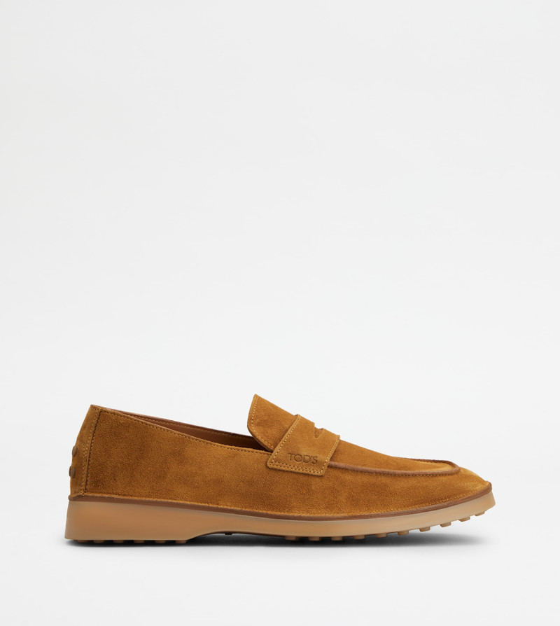 LOAFERS IN SUEDE - BROWN 1