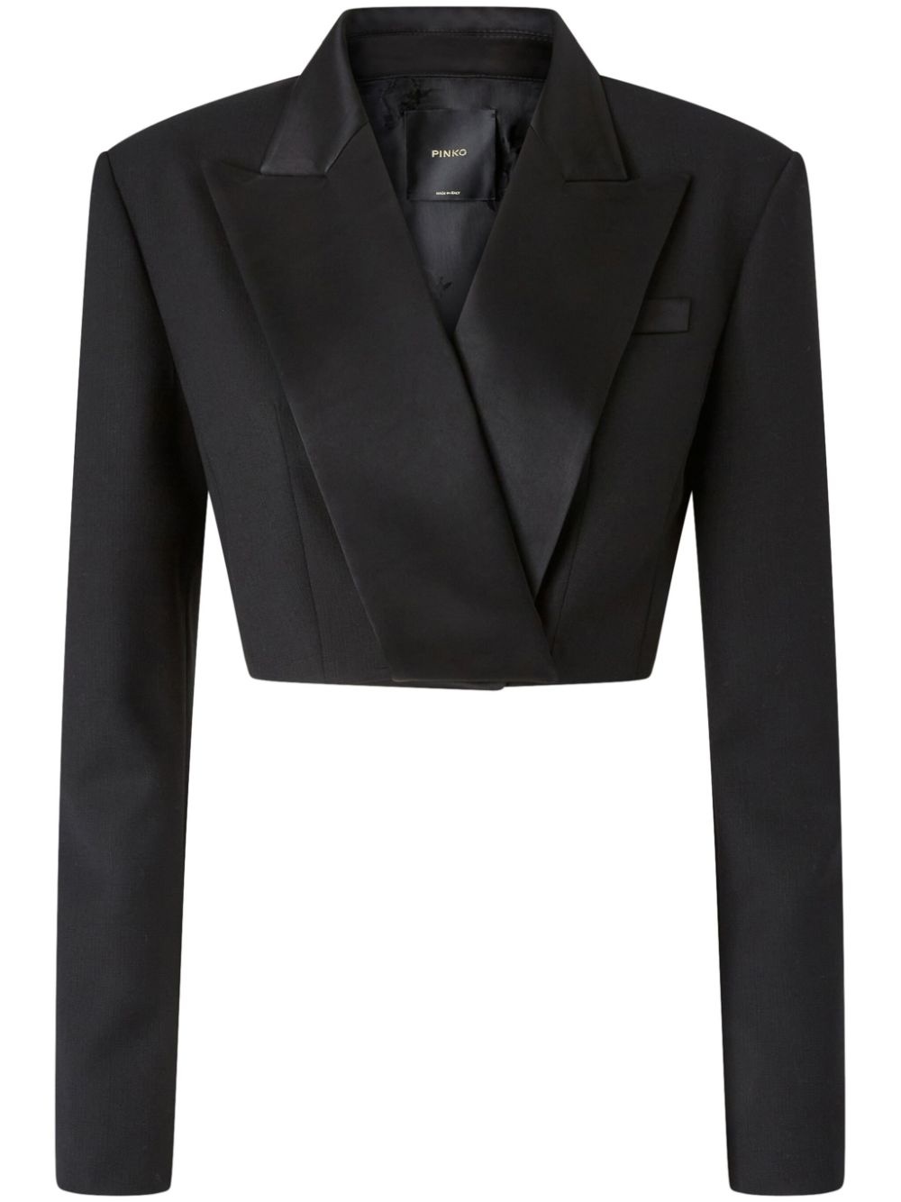 cropped blazer - 1