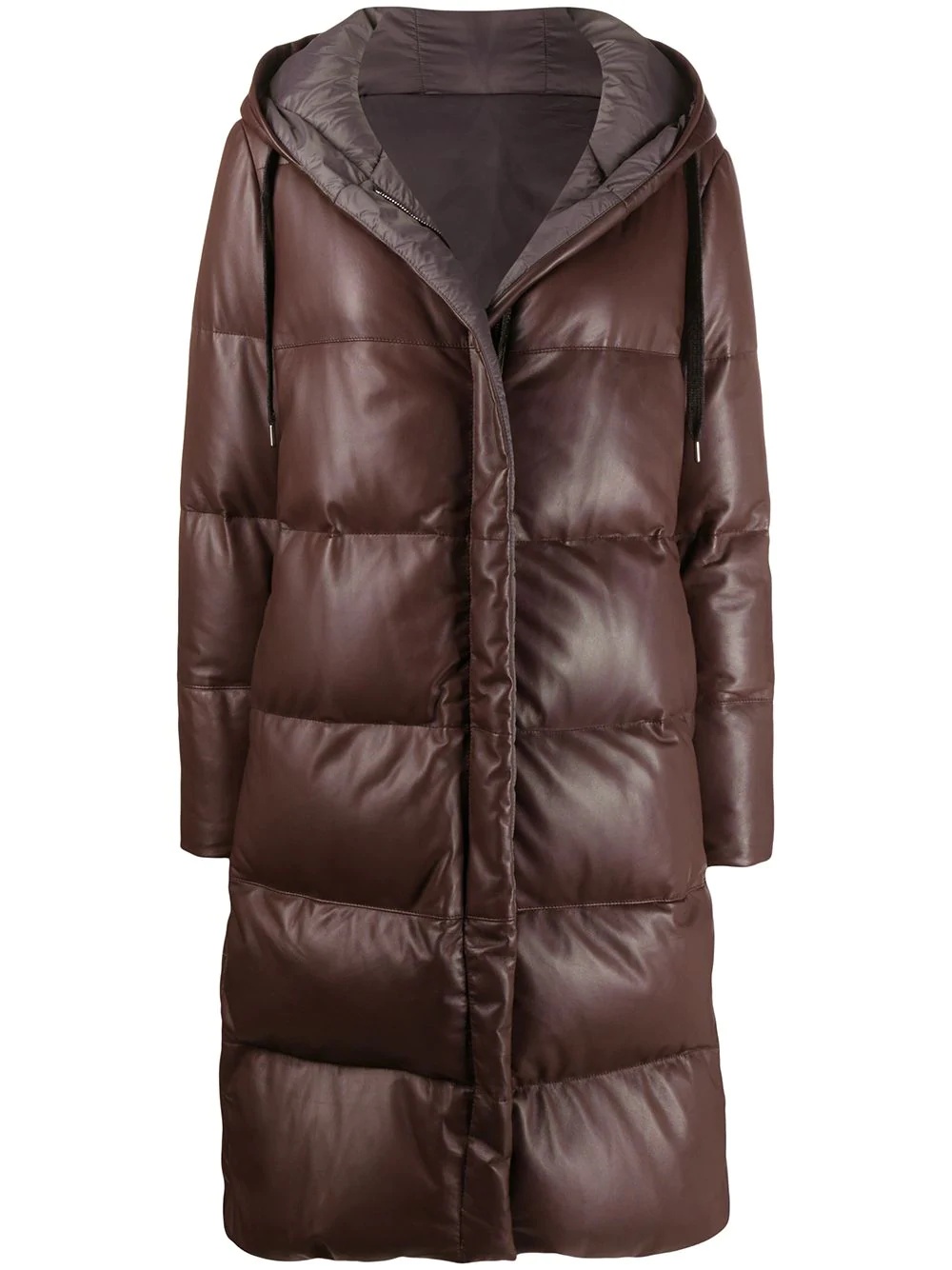 padded mid-length jacket - 1