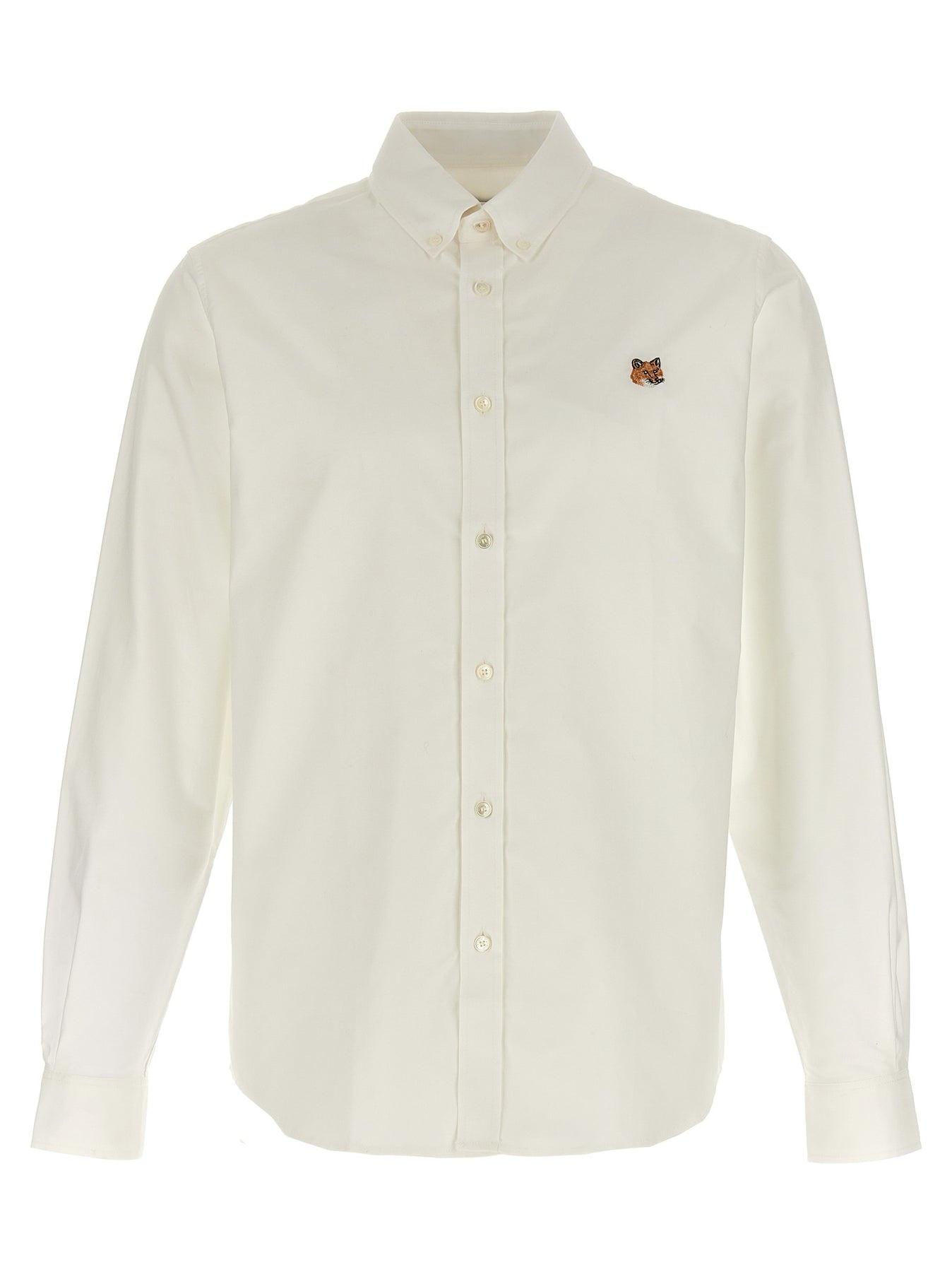 Mini Fox Head Classic Shirt, Blouse White - 1