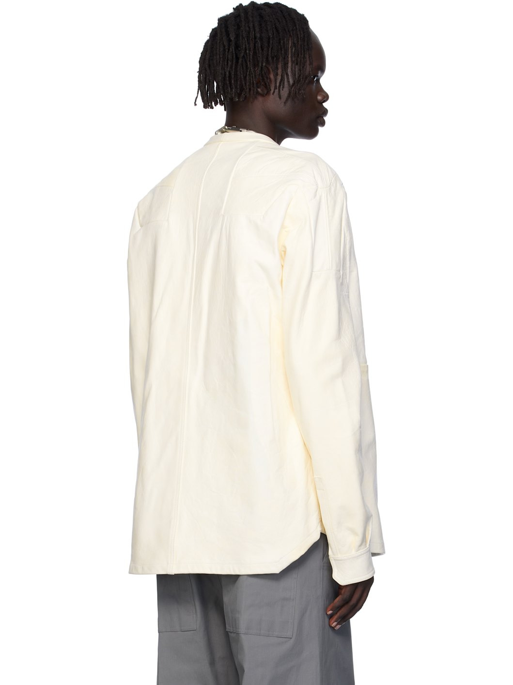 Off-White Girdered Larry Leather Jacket - 3