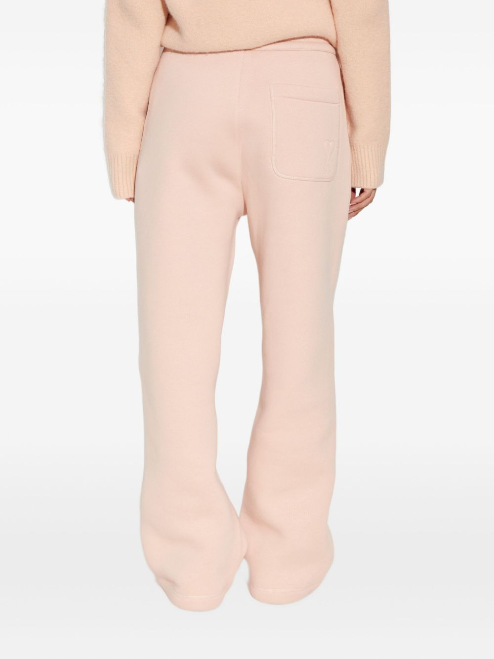 heart-embroidered side-seam sweatpants - 2