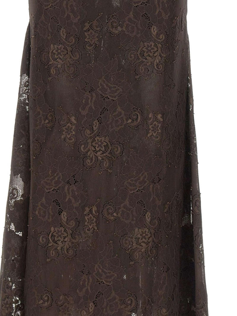 Pelé lace-overlay midi skirt 4