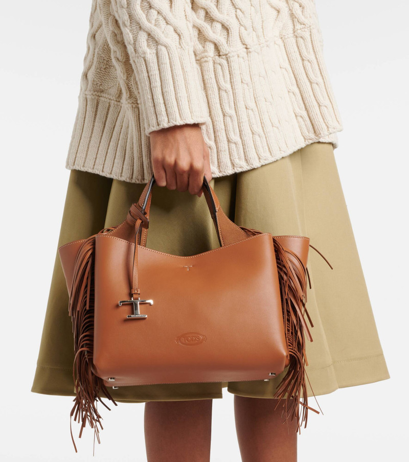 T Timeless Mini leather tote bag 6
