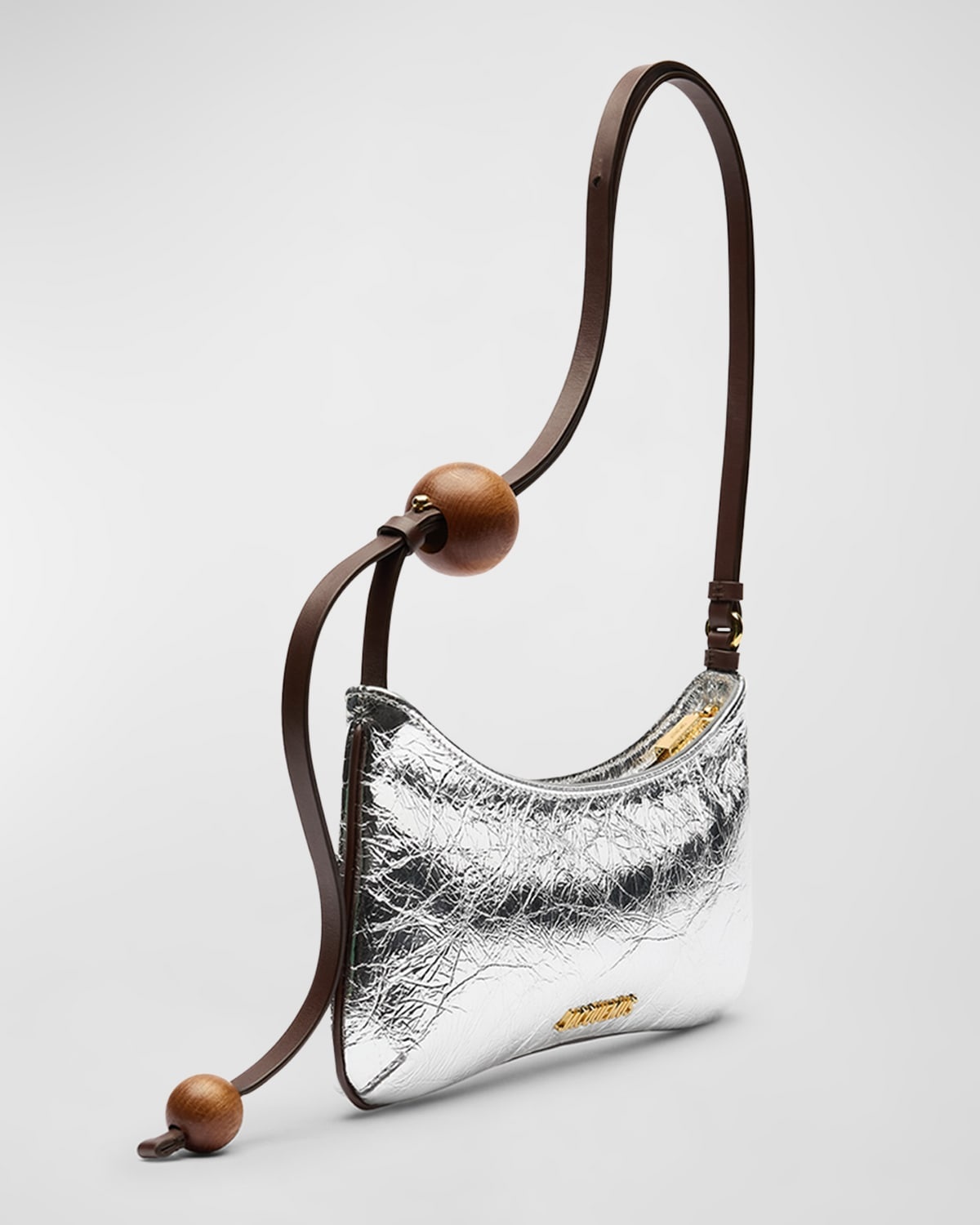 Le Bisou Perle Metallic Leather Shoulder Bag - 5