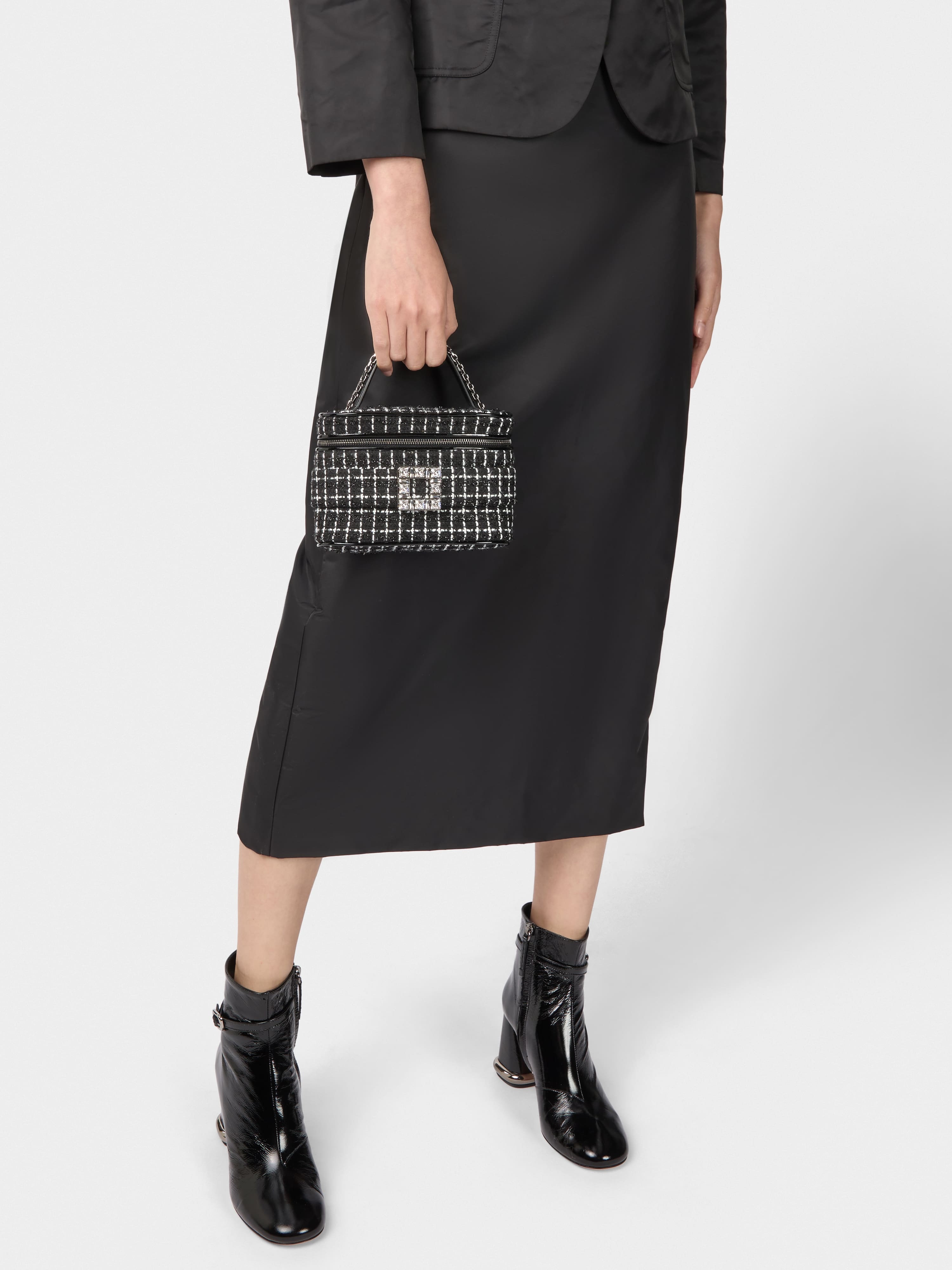 Vanity Très Vivier Micro Bag in tweed - 10