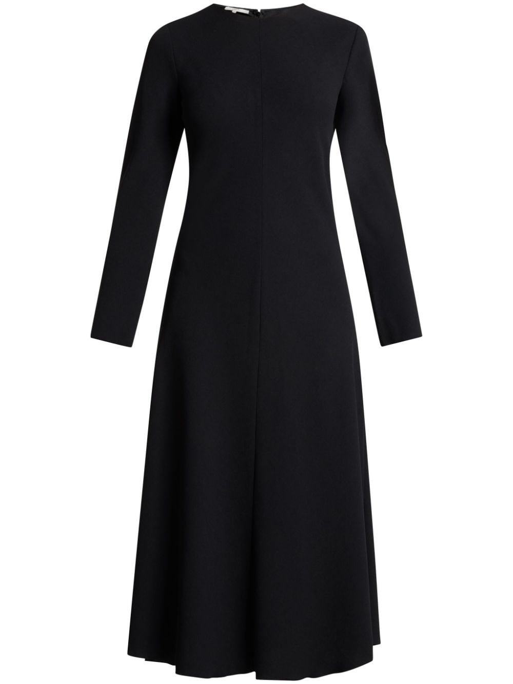 bias-cut crepe midi dress - 1