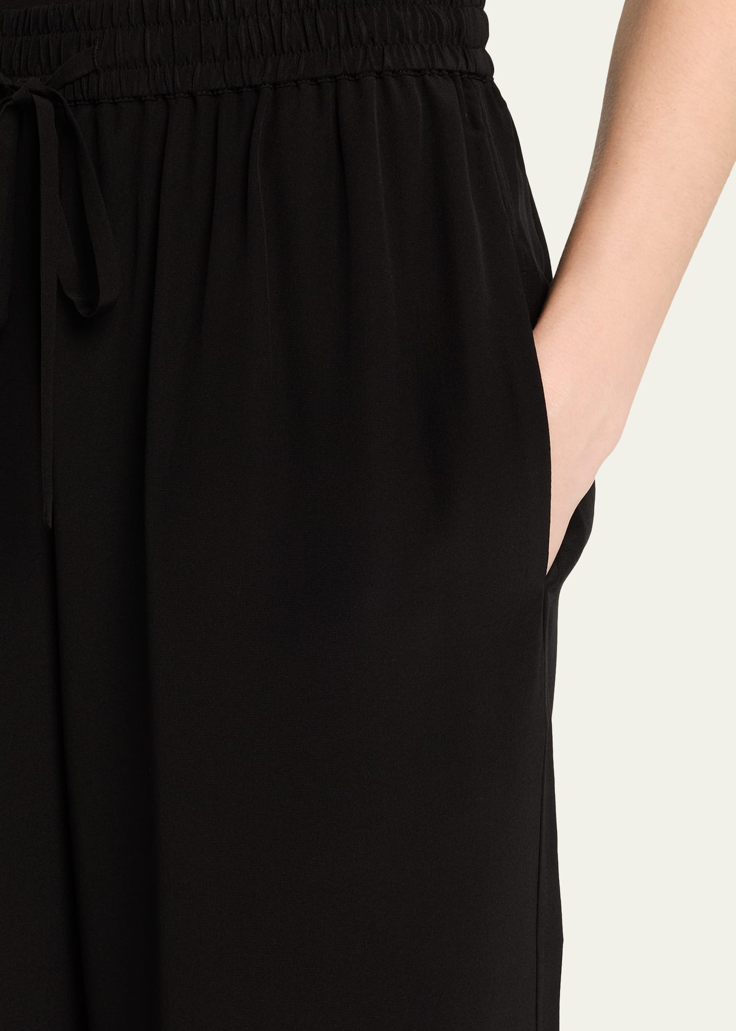 Silk Drawstring Trousers - 5