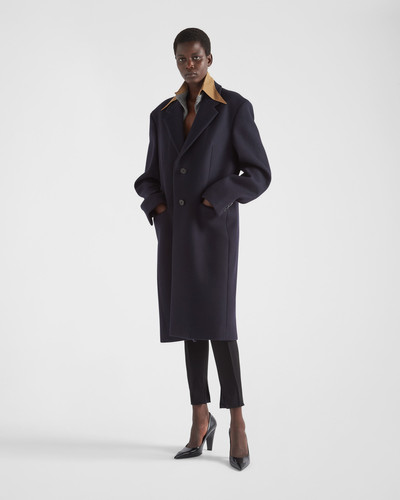 Prada Single-breasted cachemire and wool coat with collar outlook
