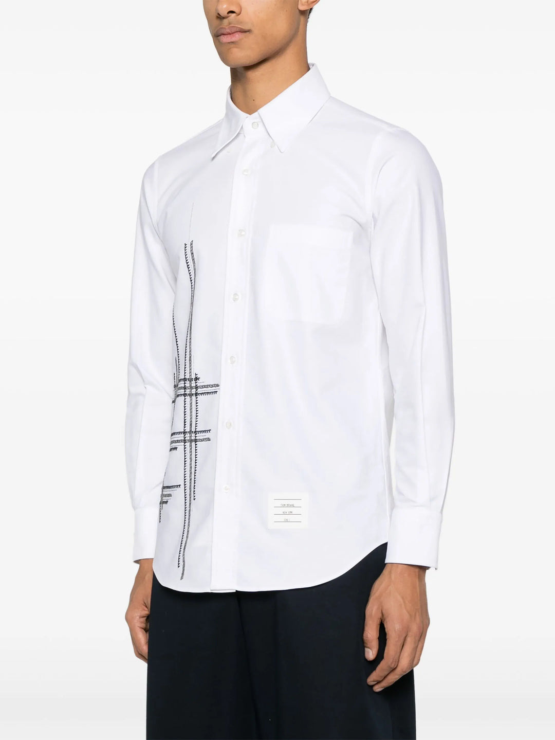 Oxford Blanket Stitch Degrade Shirt Men - 3