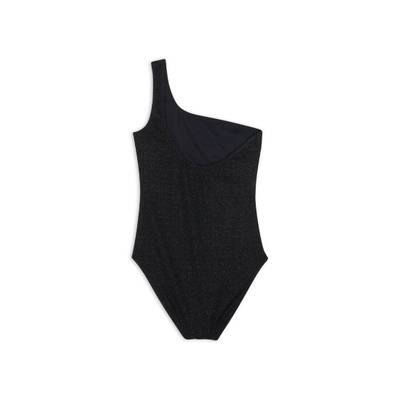 BALENCIAGA Women's Asymetric Swimsuit in Black outlook